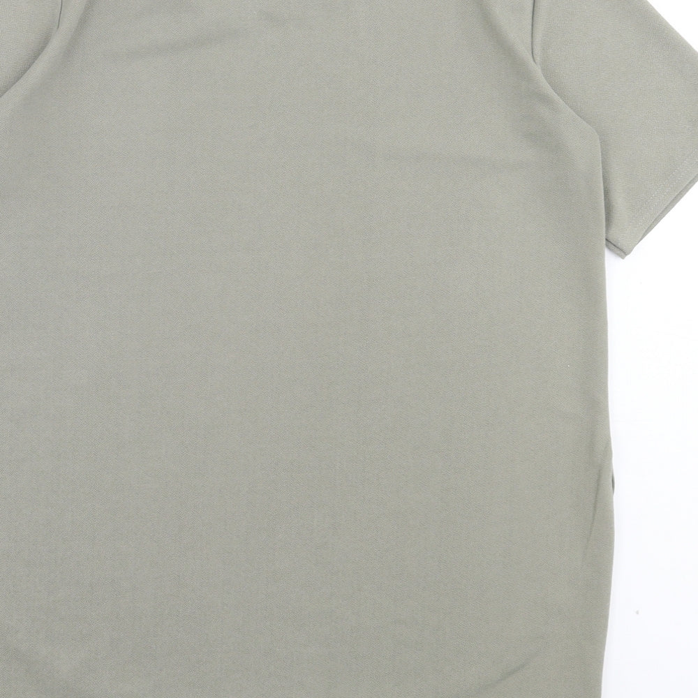 Womens UK Size 12 PARISIAN SIGNATURE Green Basic T-Shirt