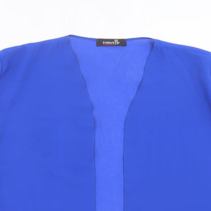 Womens UK Size M Nouvelle Blue Jersey Blouse