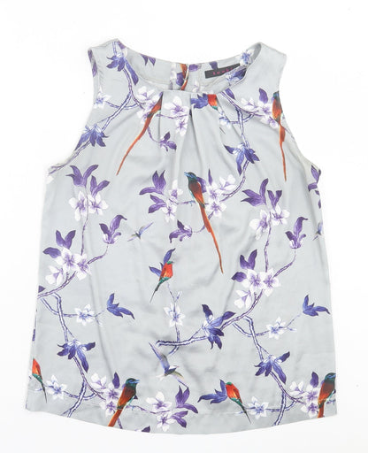 Womens UK Size S TENKI Grey Basic Tank