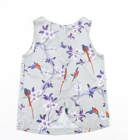 Womens UK Size S TENKI Grey Basic Tank
