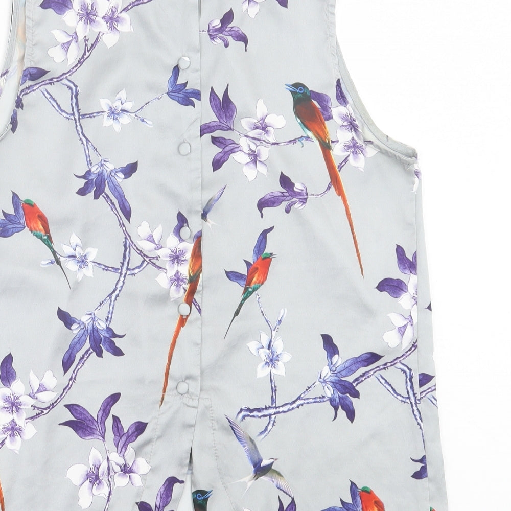 Womens UK Size S TENKI Grey Basic Tank