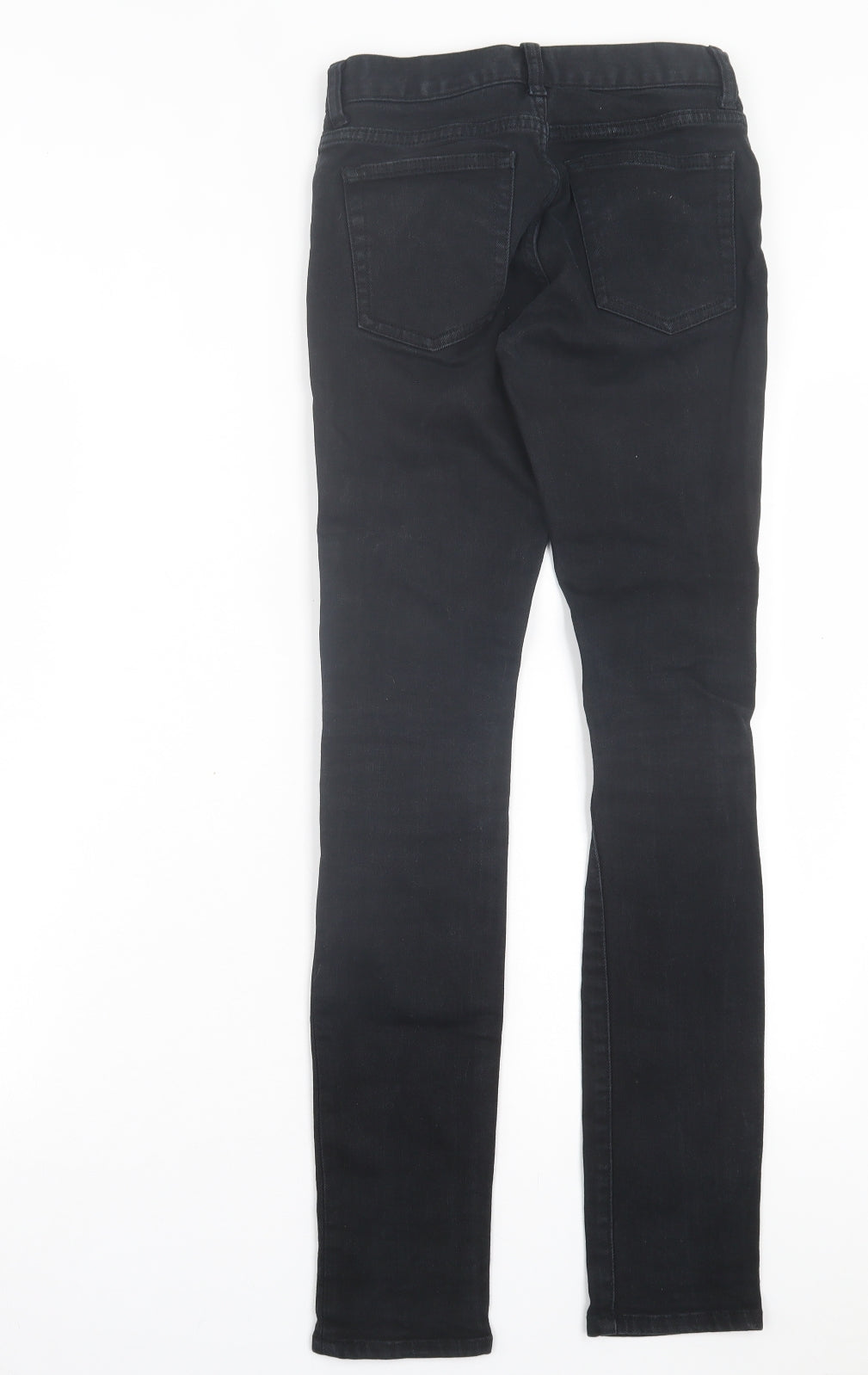 Womens UK Size 4 H&M Regular Fit Skinny Black Jeans