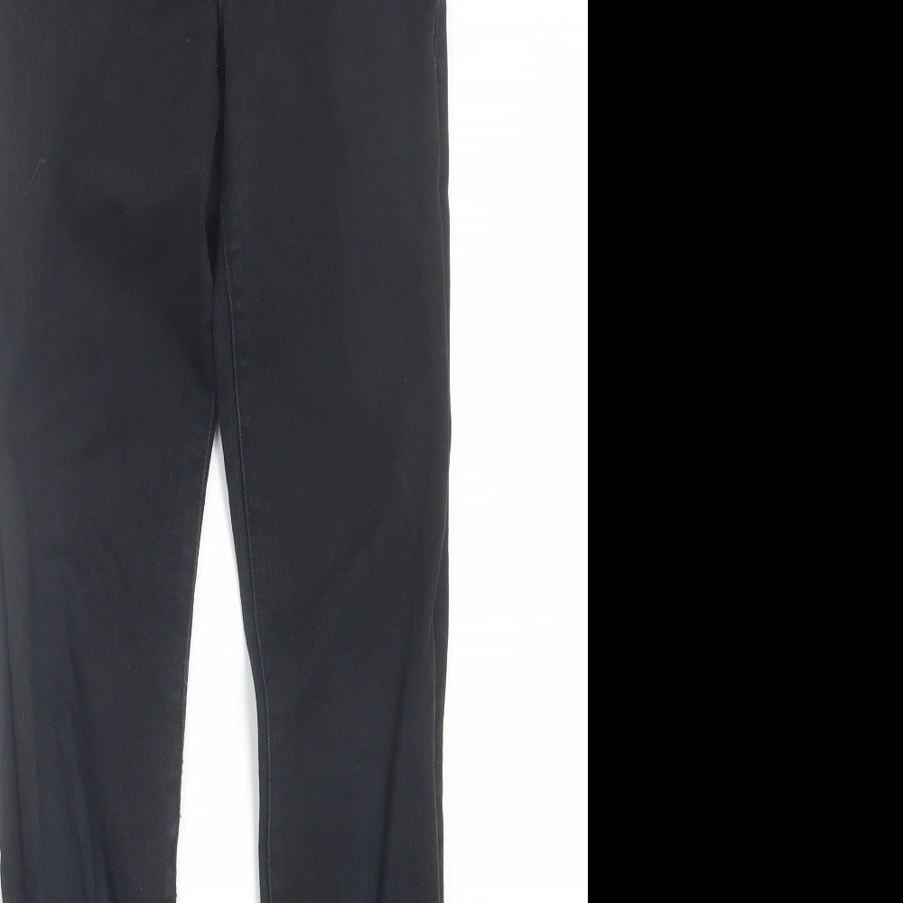 Womens UK Size 4 H&M Regular Fit Skinny Black Jeans