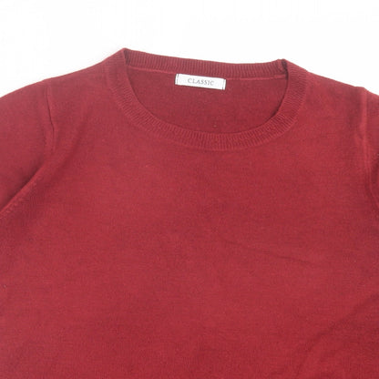 Womens UK Size 12 Marks and Spencer Red Pullover Jumper