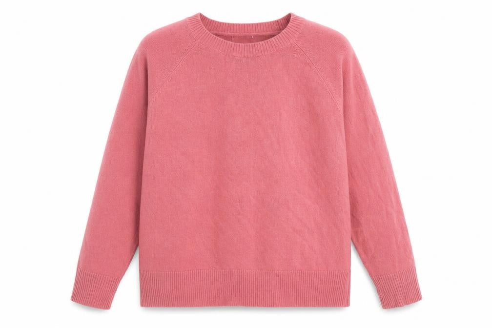 Womens UK Size L Preworn Pink Pullover Jumper