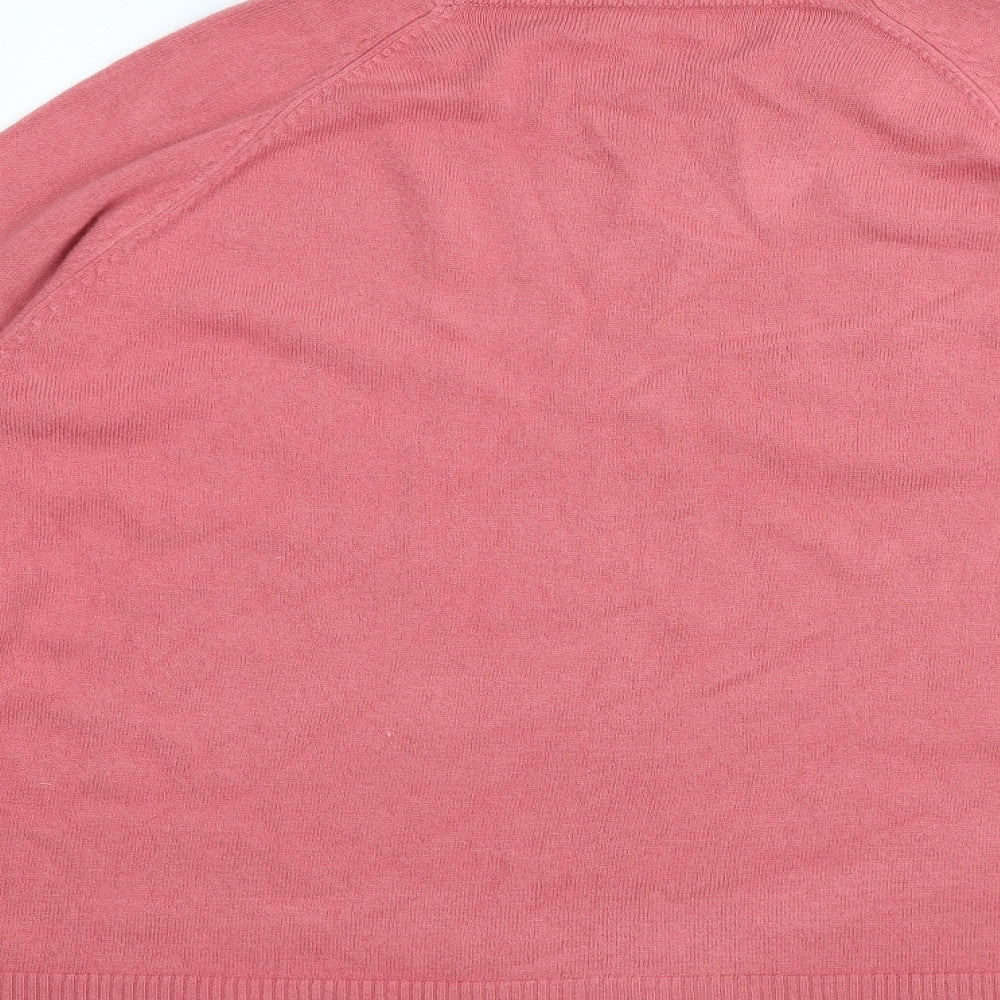 Womens UK Size L Preworn Pink Pullover Jumper
