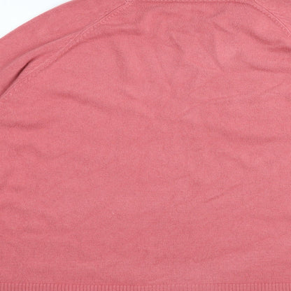 Womens UK Size L Preworn Pink Pullover Jumper