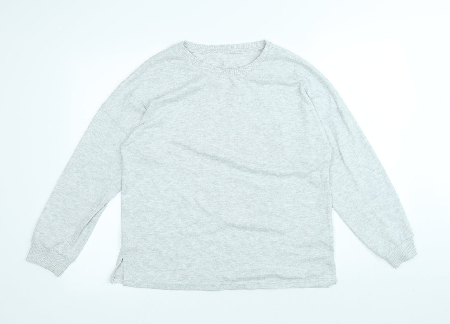 Primark Womens Grey Round Neck Polyester Pullover Jumper Size M