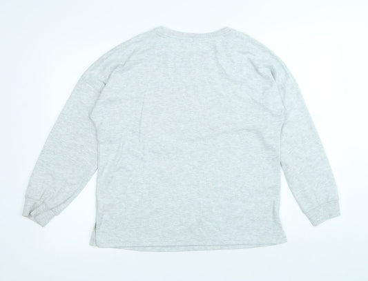 Primark Womens Grey Round Neck Polyester Pullover Jumper Size M