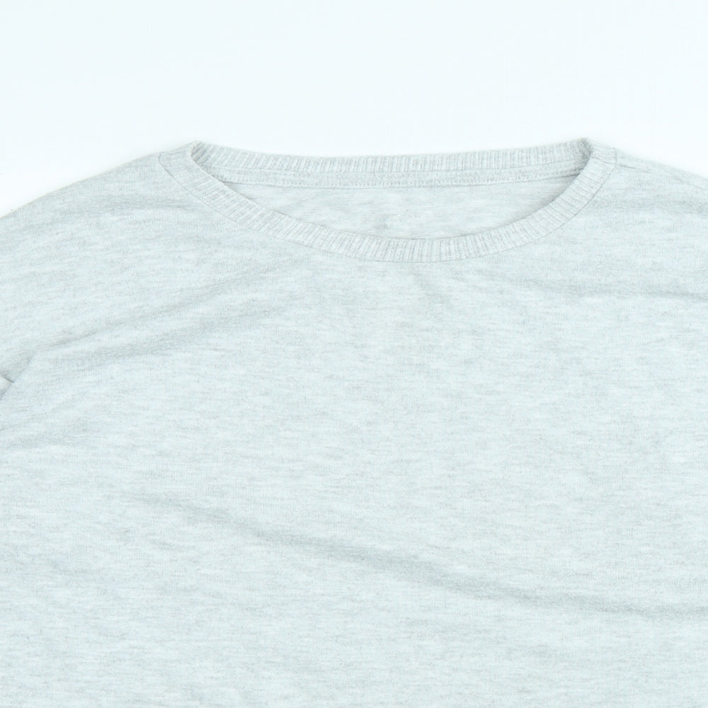 Primark Womens Grey Round Neck Polyester Pullover Jumper Size M