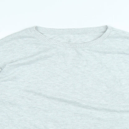 Primark Womens Grey Round Neck Polyester Pullover Jumper Size M