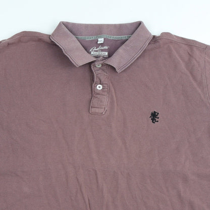 Jacamo Mens Red Cotton Polo Size 2XL Collared Button