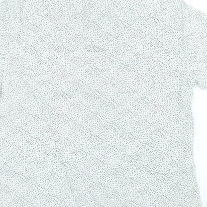 Mens UK Size XL ONLY & SONS White  Button-Up Short Sleeve Casual Shirt