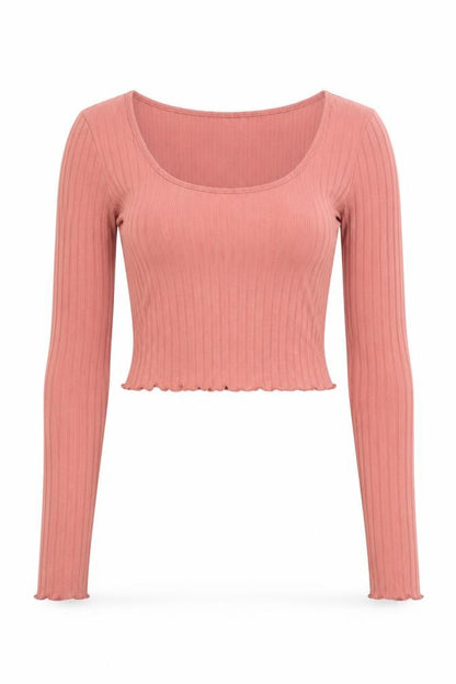 Womens UK Size S NA-KD Pink Cropped T-Shirt