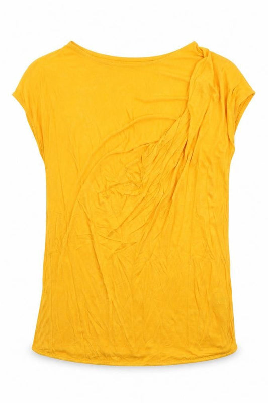 Womens UK Size 10 Autograph Orange Basic T-Shirt