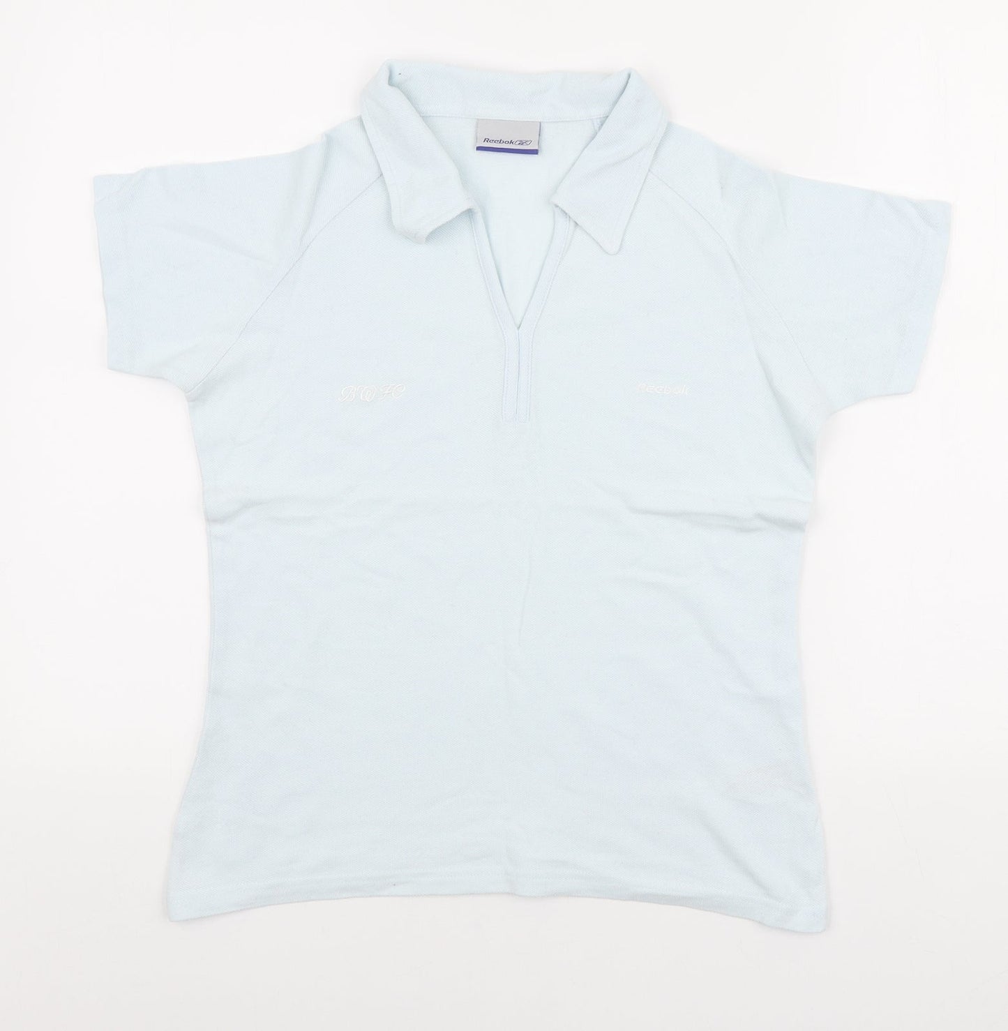 Womens UK Size 14 Reebok Blue Basic Polo