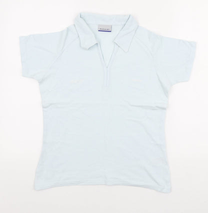 Womens UK Size 14 Reebok Blue Basic Polo