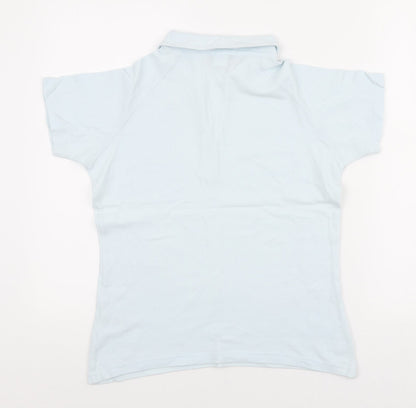 Womens UK Size 14 Reebok Blue Basic Polo