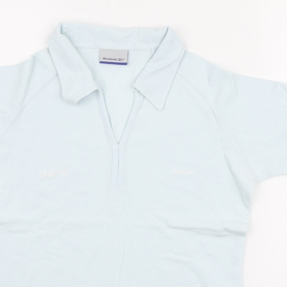 Womens UK Size 14 Reebok Blue Basic Polo