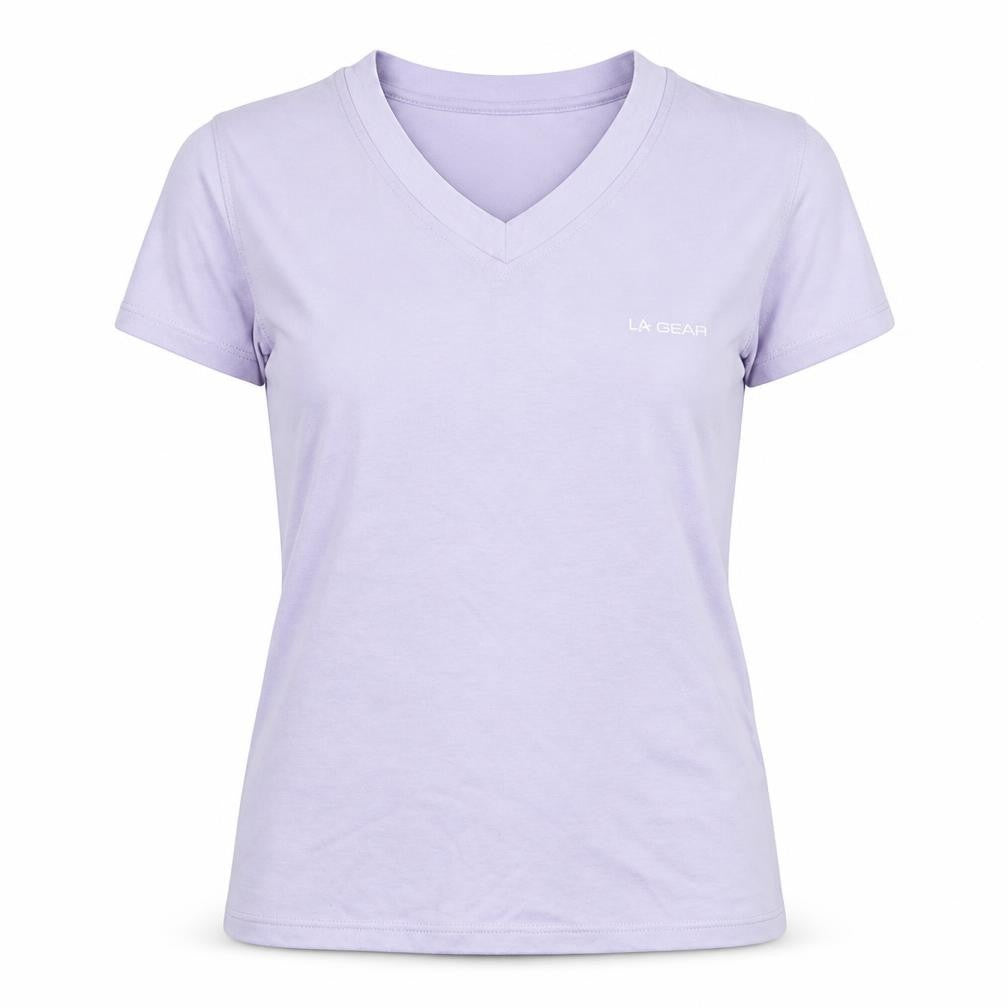 Womens UK Size 14 LA Gear Purple Basic T-Shirt