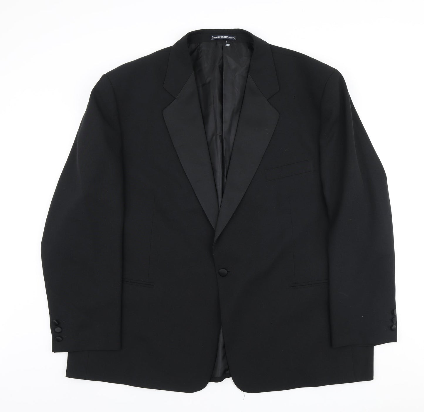 Mens UK Size  Greenwoods Classic Big & Tall Black Suit Jacket