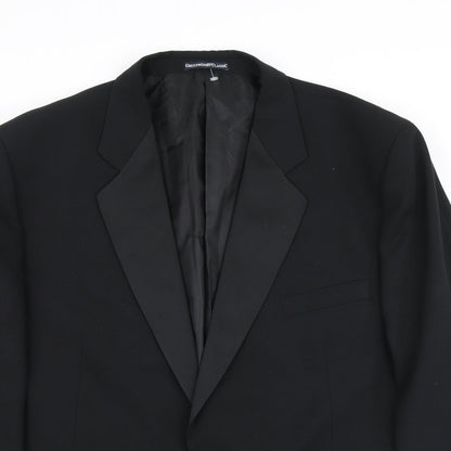 Mens UK Size  Greenwoods Classic Big & Tall Black Suit Jacket