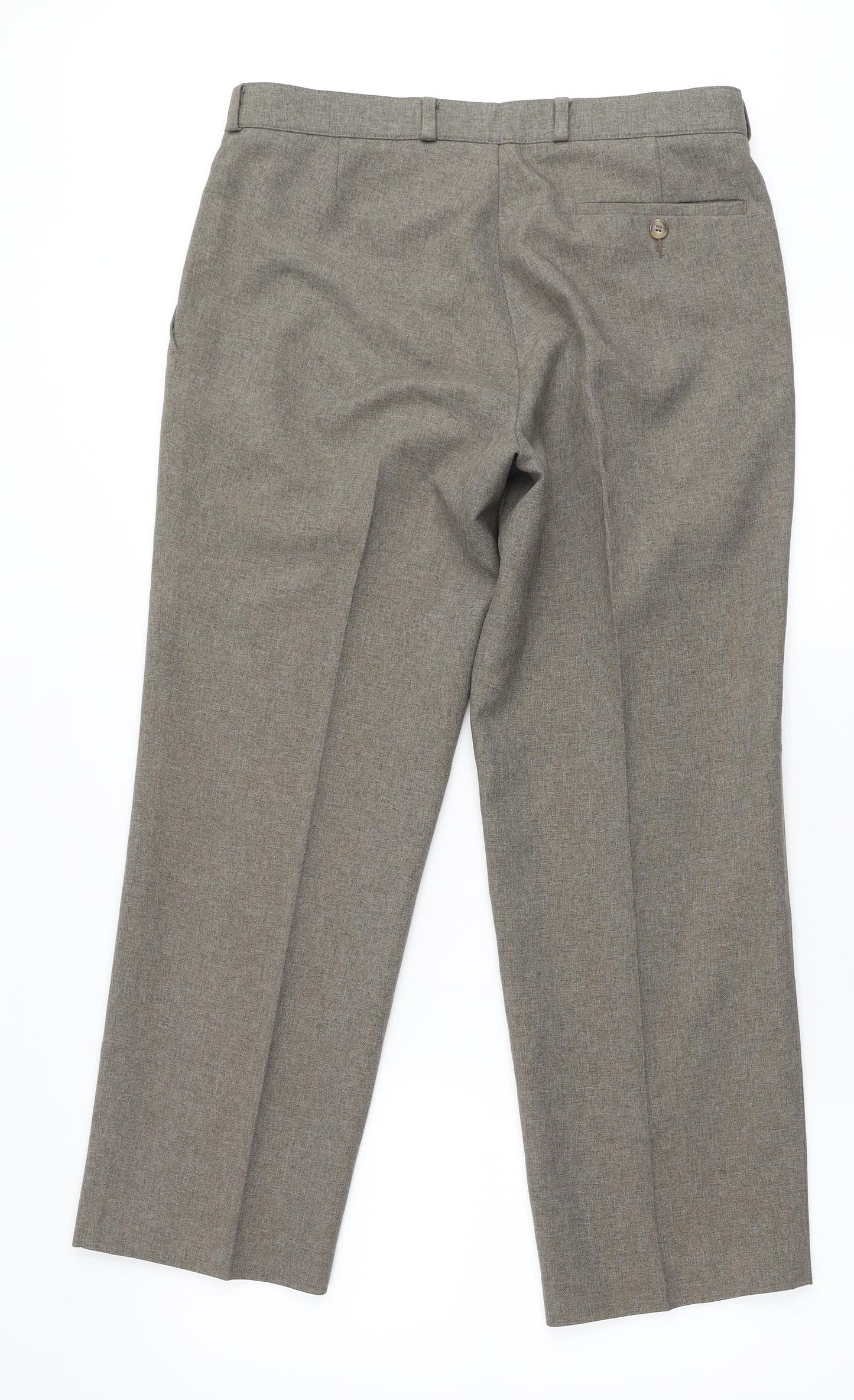 Mens UK Size 34 in Simon Taylor Extra-Slim Fit  Beige Trousers