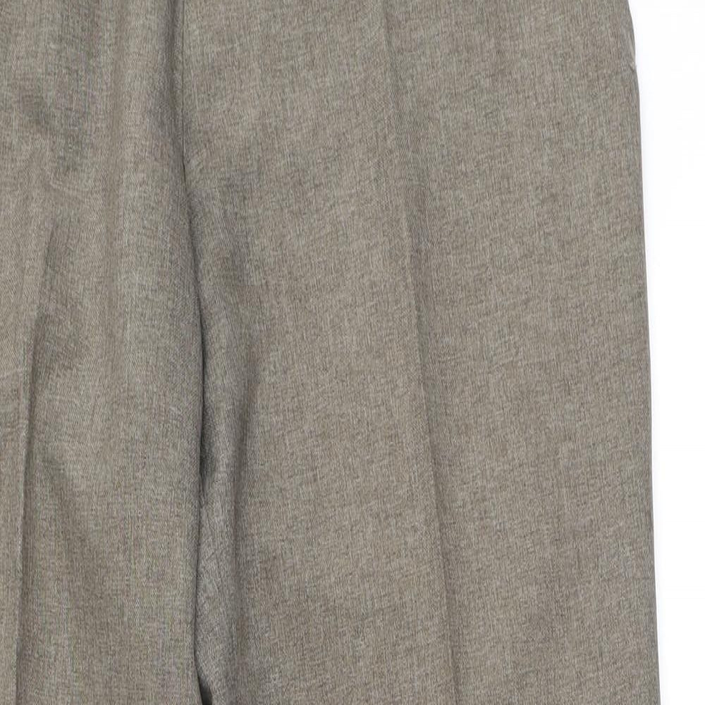 Mens UK Size 34 in Simon Taylor Extra-Slim Fit  Beige Trousers