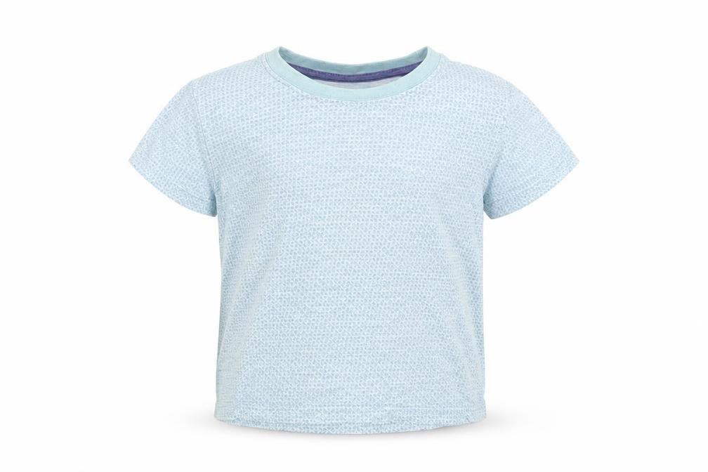 Matalan Baby Blue Geometric Cotton Pullover T-Shirt Size 18-24 Months Crew Neck Pullover