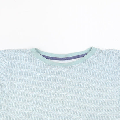 Matalan Baby Blue Geometric Cotton Pullover T-Shirt Size 18-24 Months Crew Neck Pullover
