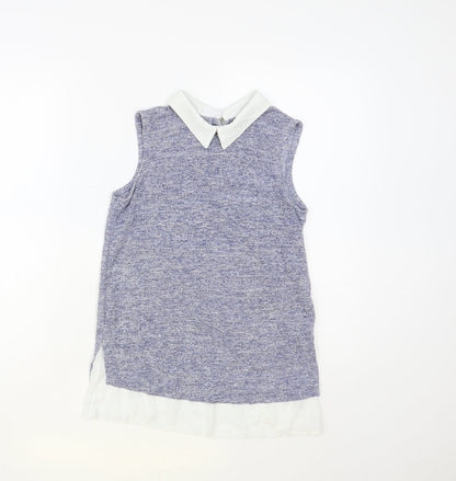 Womens UK Size 6 Atmosphere Blue Basic Blouse