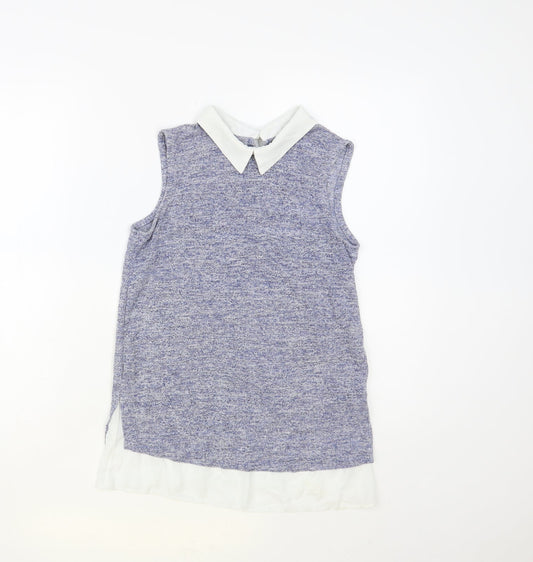 Womens UK Size 6 Atmosphere Blue Basic Blouse