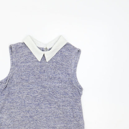Womens UK Size 6 Atmosphere Blue Basic Blouse