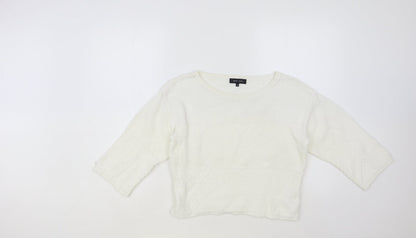 Womens UK Size 8 New Look White Pullover Jumper