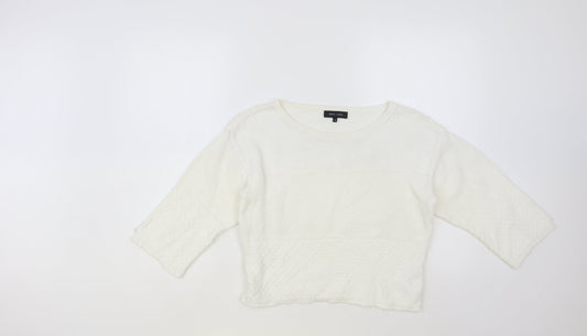 Womens UK Size 8 New Look White Pullover Jumper