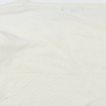Womens UK Size 8 New Look White Pullover Jumper