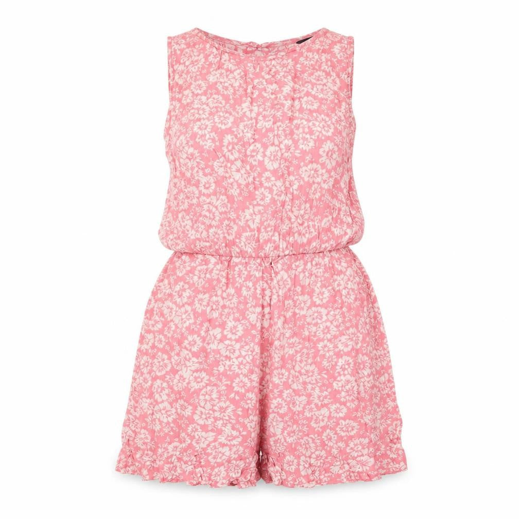 Womens UK Size 8 New Look One-Piece Pink Playsuit