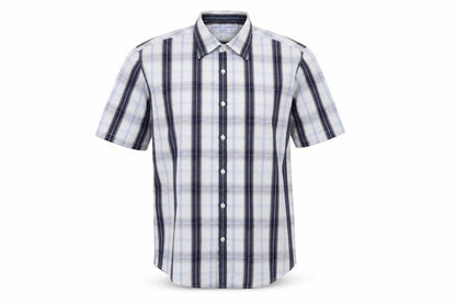 Mens UK Size M Urban Sprirt Blue  Button-Up Short Sleeve Casual Shirt