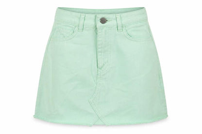 Womens UK Size 6 Nasty Gal A-Line Denim Skirt