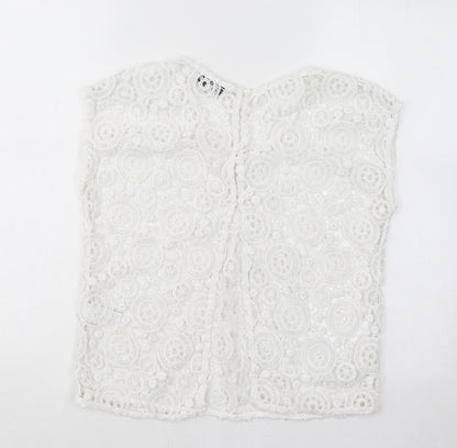 Womens UK Size 6 NEXT White Basic T-Shirt