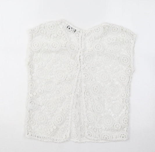 Womens UK Size 6 NEXT White Basic T-Shirt