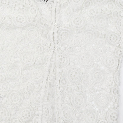 Womens UK Size 6 NEXT White Basic T-Shirt