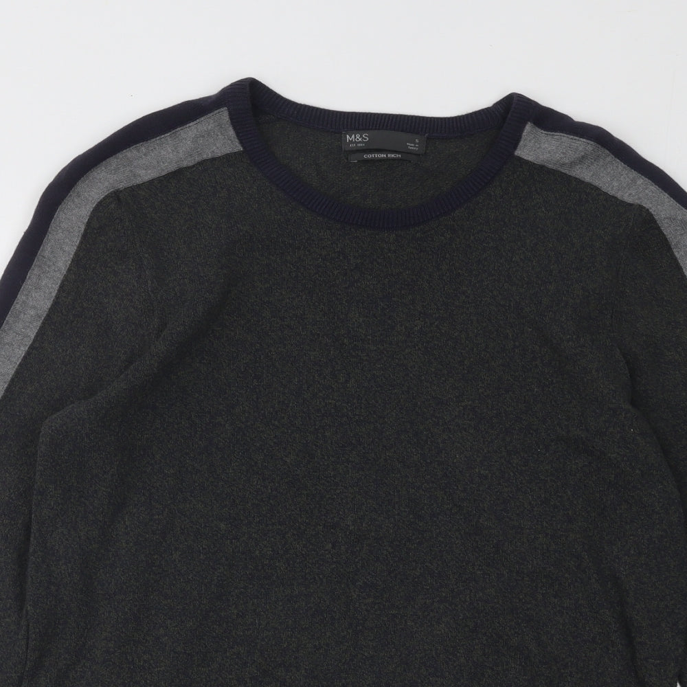 Womens UK Size S Marks and Spencer Green Pullover Jumper