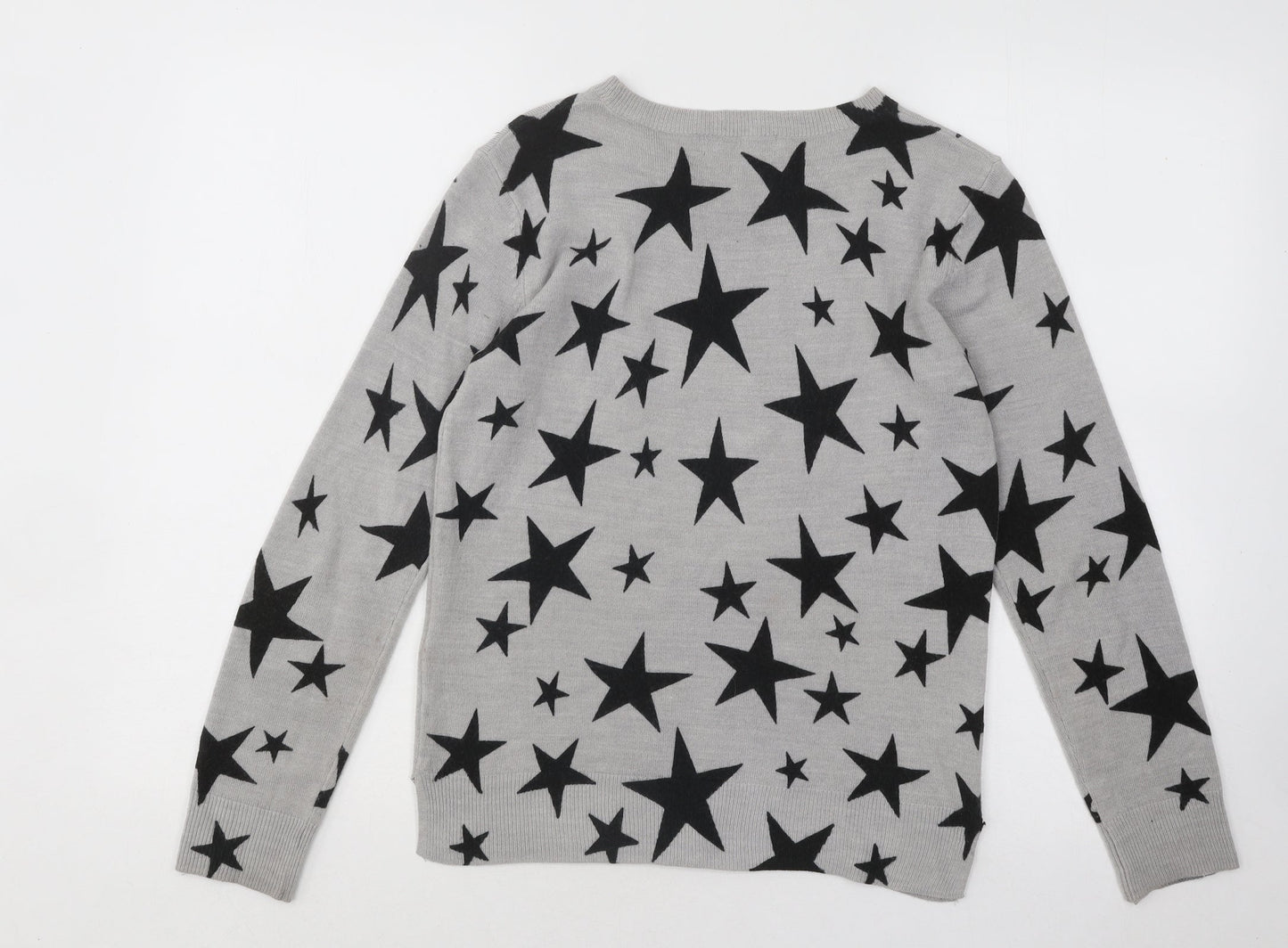 Womens UK Size 8 Marks and Spencer Grey Pullover Jumper
