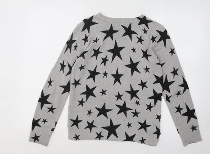 Womens UK Size 8 Marks and Spencer Grey Pullover Jumper