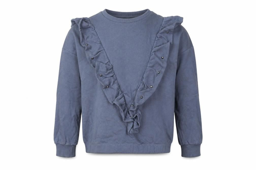 Dunnes Girls Blue Cotton Pullover Sweatshirt Size 12-13 Years Pullover
