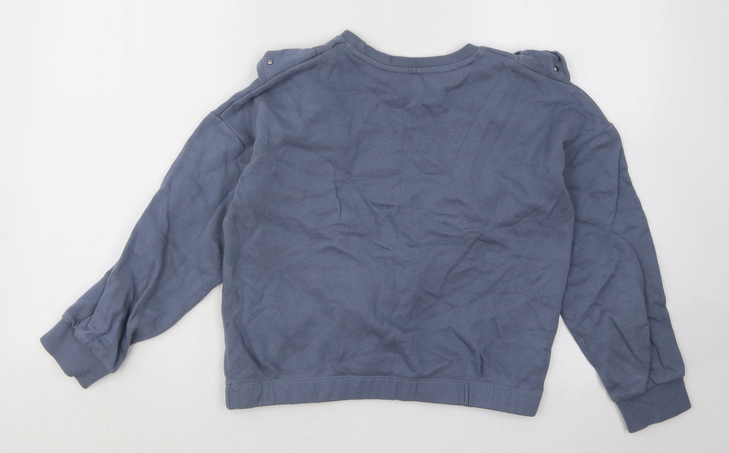 Dunnes Stores Girls Blue Cotton Pullover Sweatshirt Size 12-13 Years Pullover