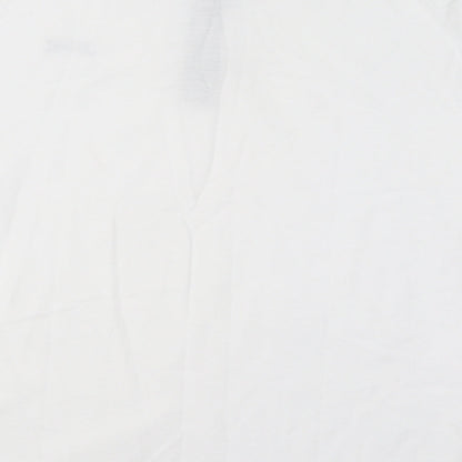 Slazenger Mens White Cotton Polo Size 2XL Collared Button