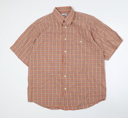 Mens UK Size L First Avenue Classics Multicoloured  Button-Up Short Sleeve Casua