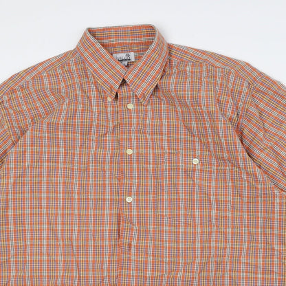 Mens UK Size L First Avenue Classics Multicoloured  Button-Up Short Sleeve Casua